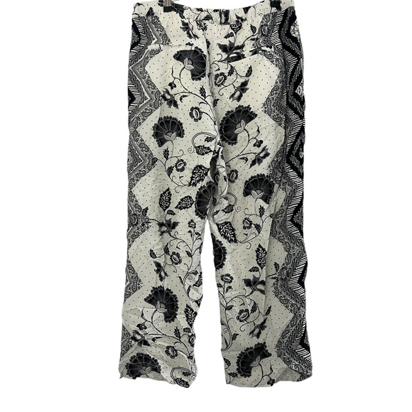 Anthropologie Black and White Wide Leg Pants - Picture 5 of 10